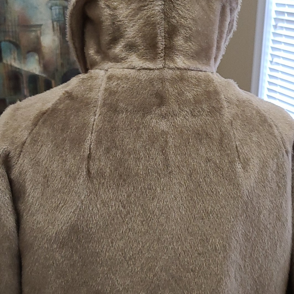 Vintage Fur Coat Brazotta Greenblatt's Fairmoor 1940s Blonde Light Brown Knee Lg - Picture 5 of 11